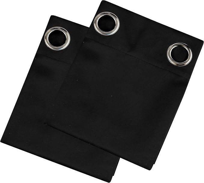 LEMOMO Black Thermal Blackout Curtains/38 x 84 Inch/Set of 2 Panels Room - Image 9