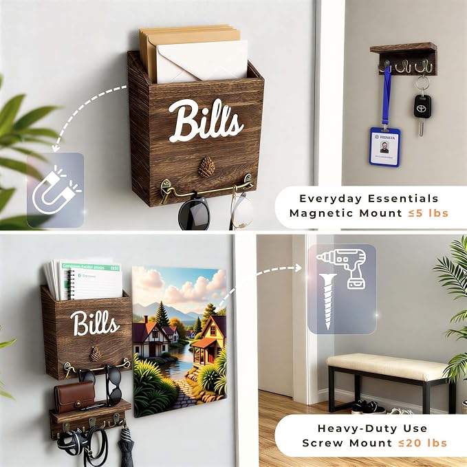 eBun Magnetic Bill Organizer for Wall - Image 7