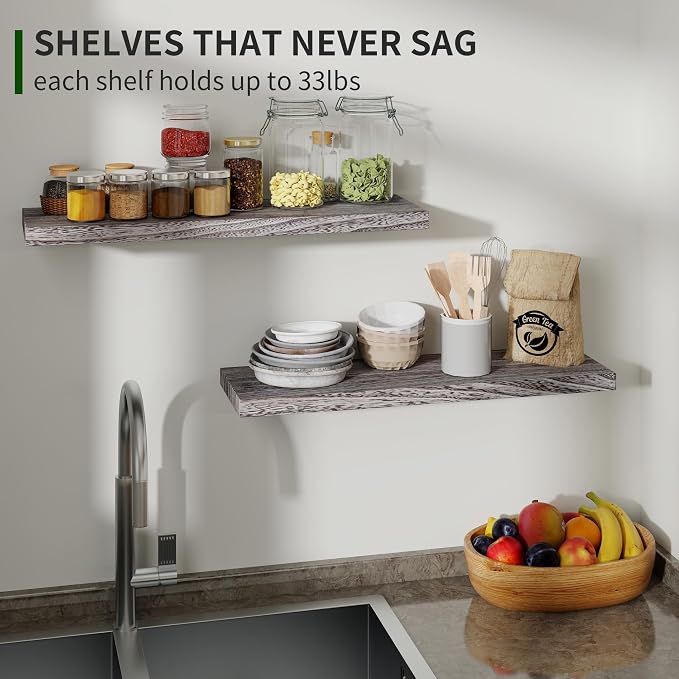 Marsmiles Wood Floating Shelves - Image 5