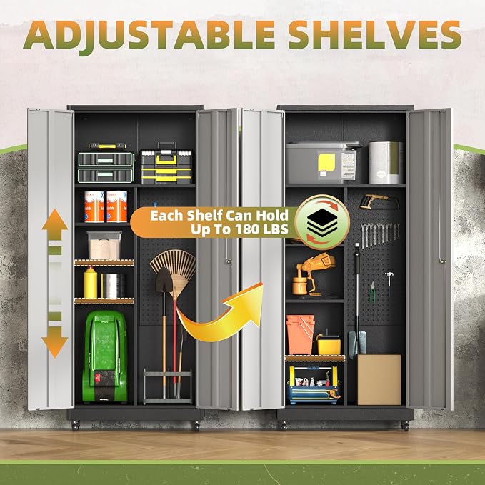 Metal Garage Storage Cabinet - Image 4