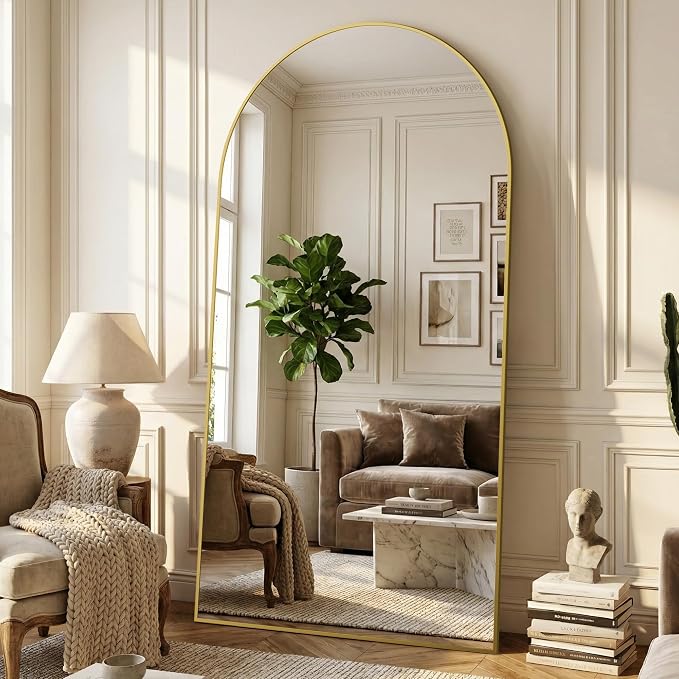 Suidia 86"x46" Arched Full Length Mirror - Image 2