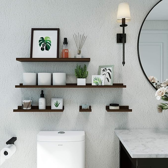 Floating Shelves for Wall Decor, Long Wall Mounted Storage Shelf for Bedroom - Image 4