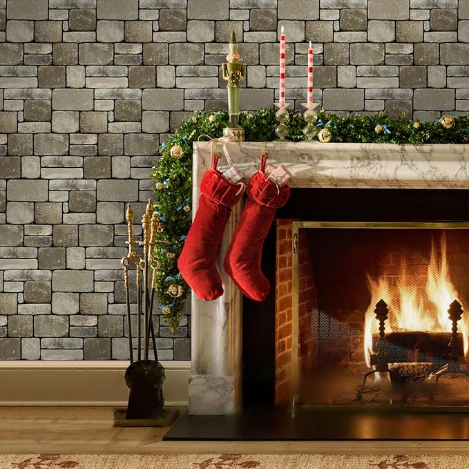 3D Faux Stone Wall Panels Peel and Stick, Stone-Look Textured Wall Sticker - Image 6