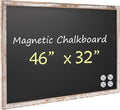 Magnetic Chalkboard Black Board 46 x 32, Extra Large Chalk Board Blackboard by Justdowhatyouwanttodo