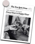 iHery Unframed Trendy NewsPaper Black Wall Art Prints Set of 1, 12x16in Canvas by iHery
