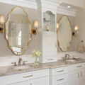 Scalloped Mirror for Bathroom by Fahomissenjoylifeincomfort