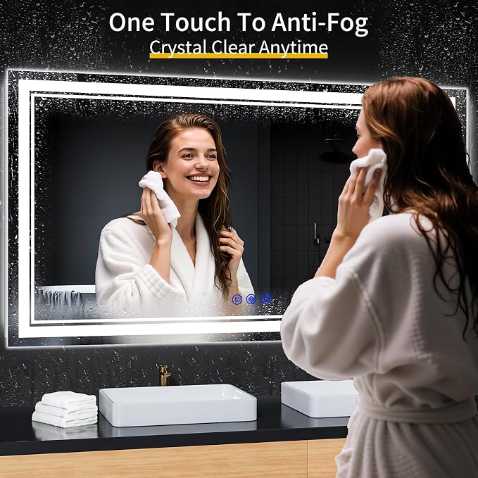 60"x36" LED Bathroom Mirror - Image 3
