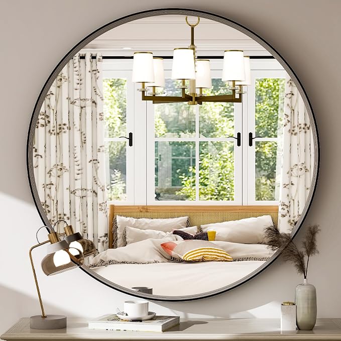 24 Inch Round Bathroom Mirror - Image 3