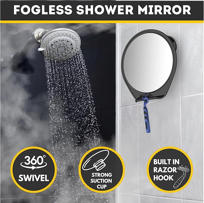 HONEYBULL Fogless Shower Mirror - Image 5