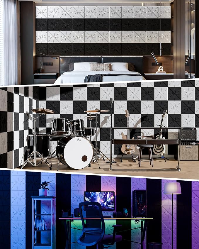 12 Pack Acoustic Panels, Sound Proof Foam Panels - Image 4
