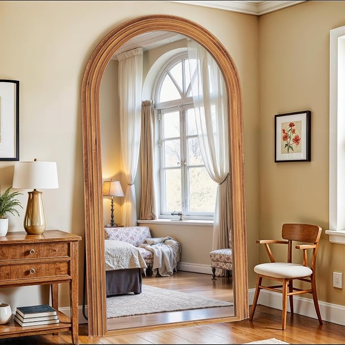 Antok Full Length Mirror 82"×44" Floor Mirror Standing Tall Mirror, Arched by AntokMirror