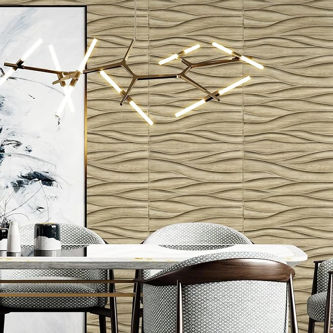 STICKGOO 3D Wall Panels for Interior Wall Decor, Wood 3D Textured Wall Decor - Image 5