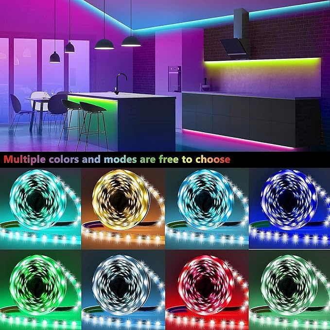 Tenmiro 65.6ft Led Strip Lights Smart Led Light Strips Music Sync Color - Image 5