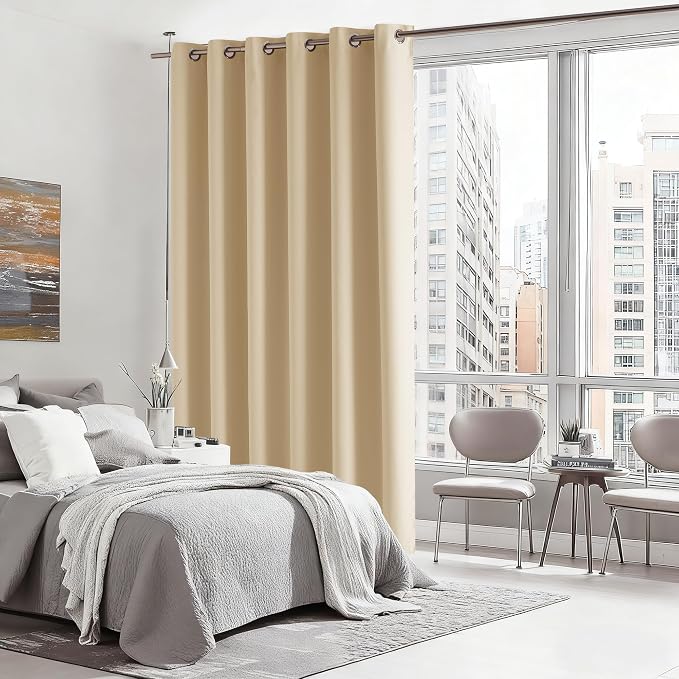RYB HOME Blackout Thermal Insulated Curtains, Portable Curtain - Image 3