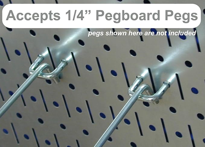 Wall Control Pegboard 32in x 16in Red Metal Pegboard Tool Board Panel - Image 3