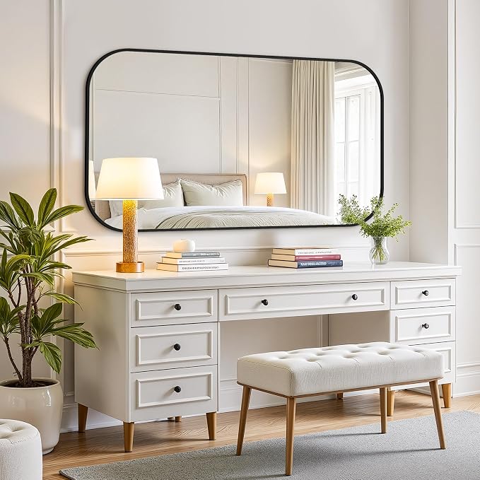 Bathroom Mirror for Wall, Large Bathroom Vanity Mirror for Over Sink 30 x 55 - Image 6