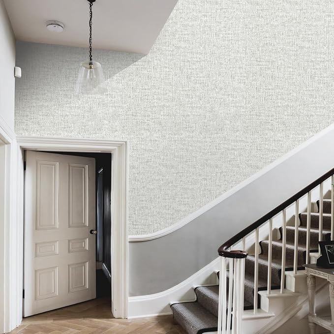 Grasscloth Peel and Stick Wallpaper, Waterproof Self Adhesive Removable Vinyl - Image 7