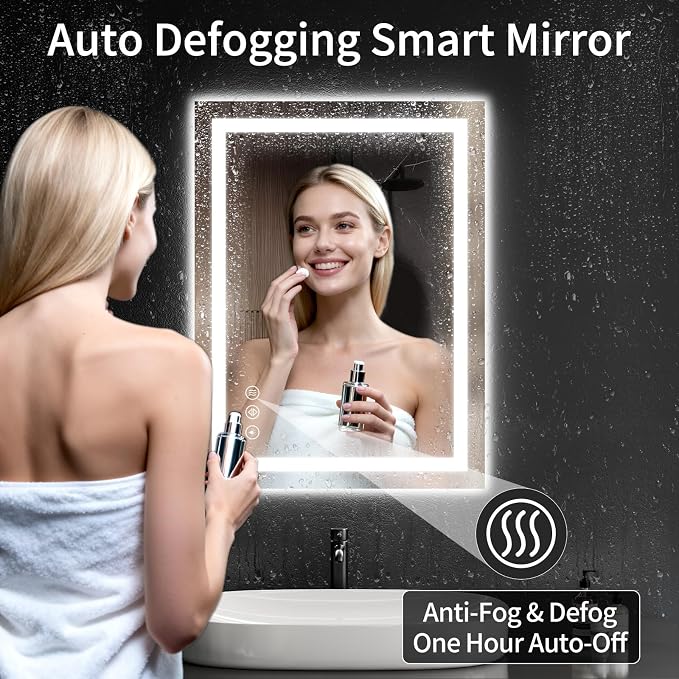 24"x32" LED Bathroom Mirror - Image 3