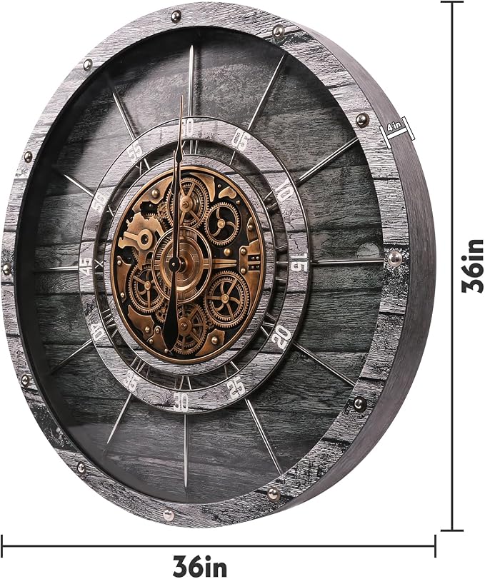 HOIBAI Large Wall Clock, Wall Clocks - Image 6