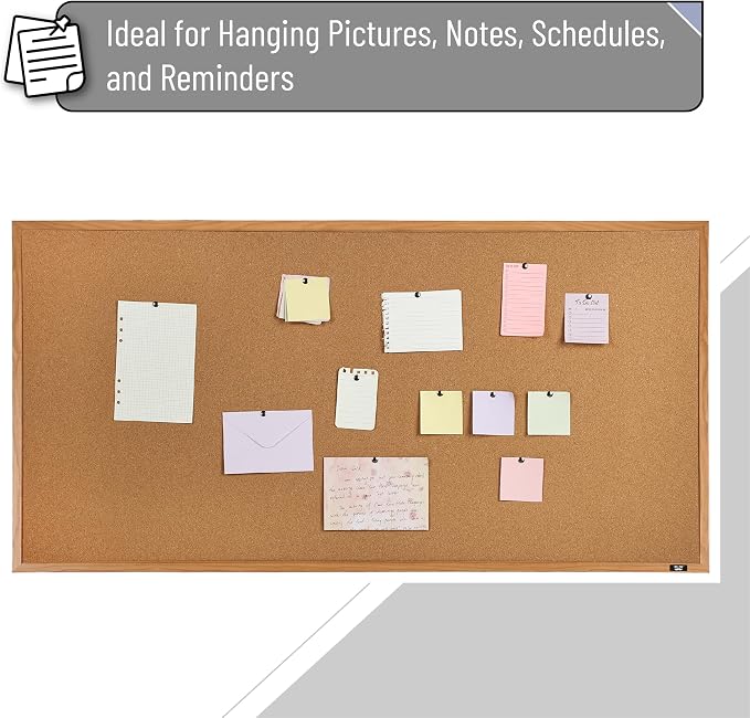 Mr. Pen- Cork Board, Wood Frame, Cork Bulletin Board, Push Pin Board, Cork - Image 6