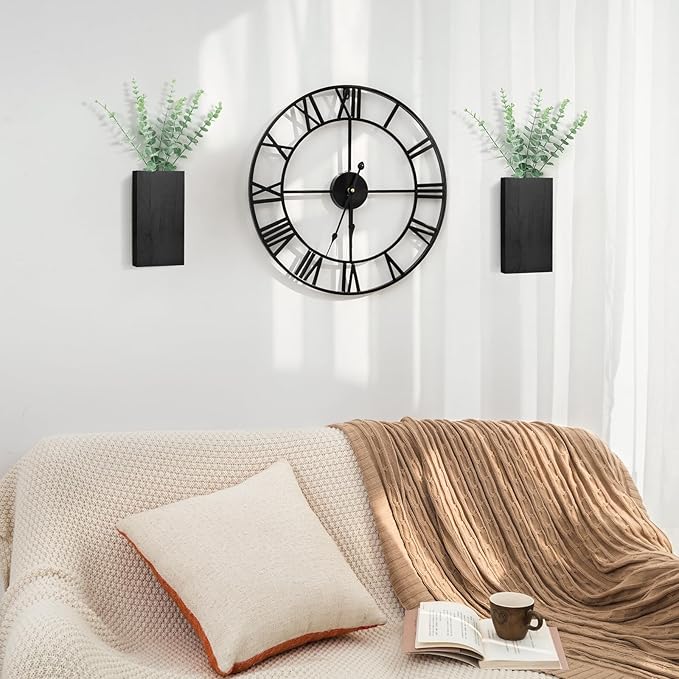Dahey 2 Pack Wood Wall Planter Vase - Image 2
