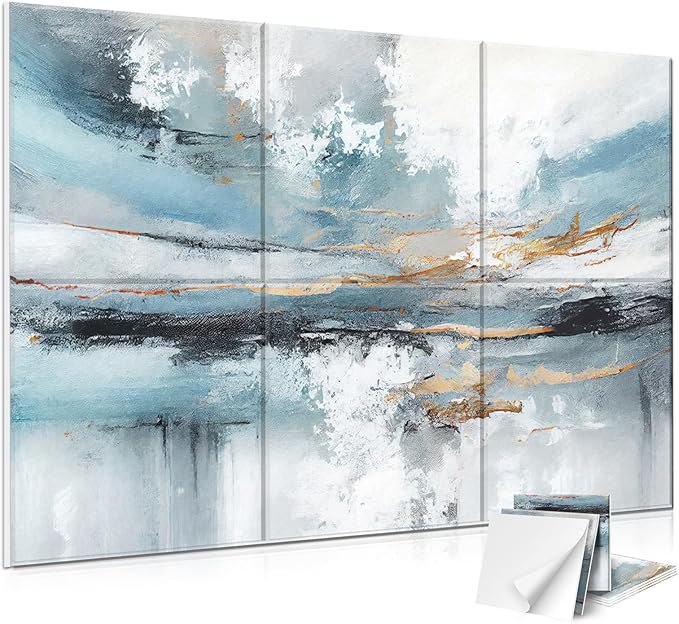 JBER 6 Pack Art Acoustic Panels, 72×48Inches Soundproof Wall Panels, Large by JBER