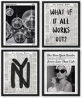 NaZaUK Trendy Preppy New Yorkers Poster Decor, Funky Aesthetic Wall Art Prints by Unknown