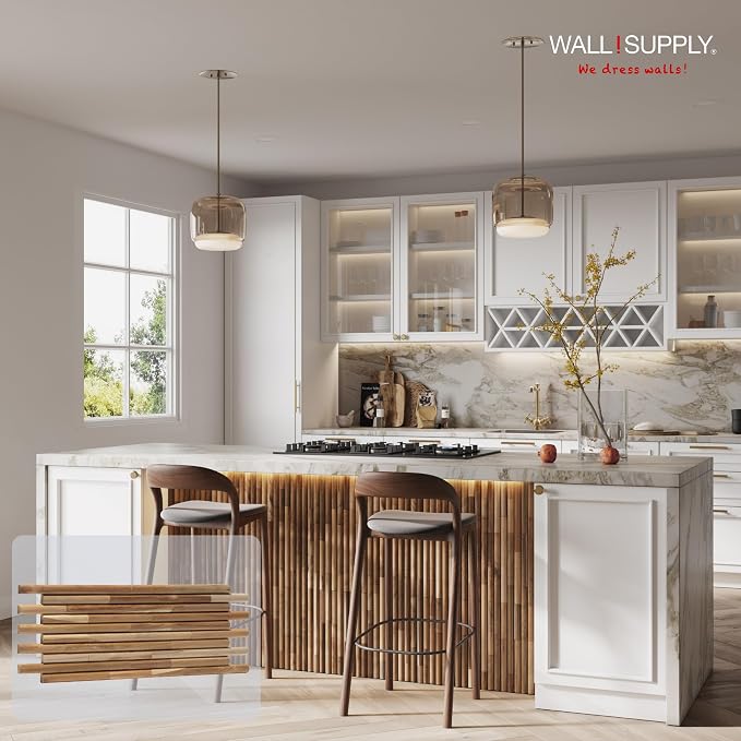 Wall!Supply 3D Wall Panels – Reclaimed Rounded Asian Teak Wood – Home Decor - Image 2