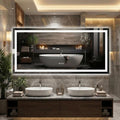 LED Bathroom Mirror 55 x 26 inch, Lighted Bathroom Vanity Mirror by Unknown