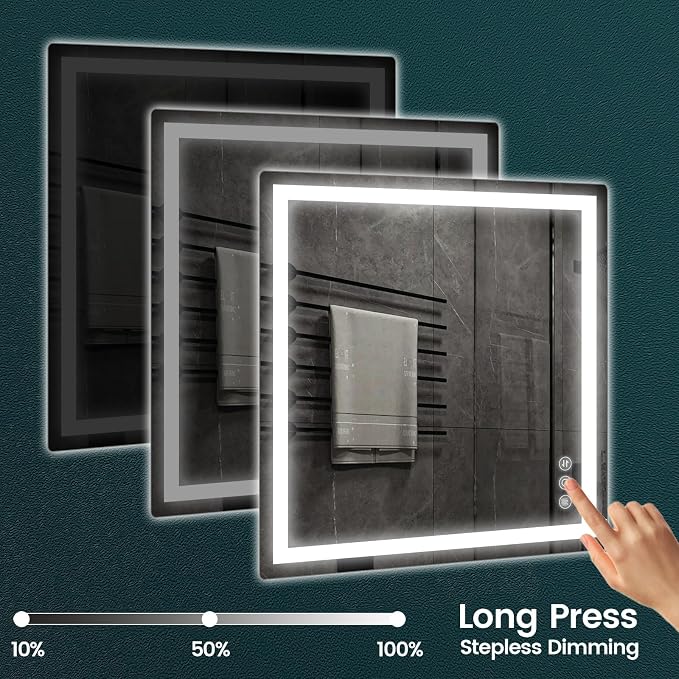 Memobarco 36"x 36" Bathroom Mirror - Image 5