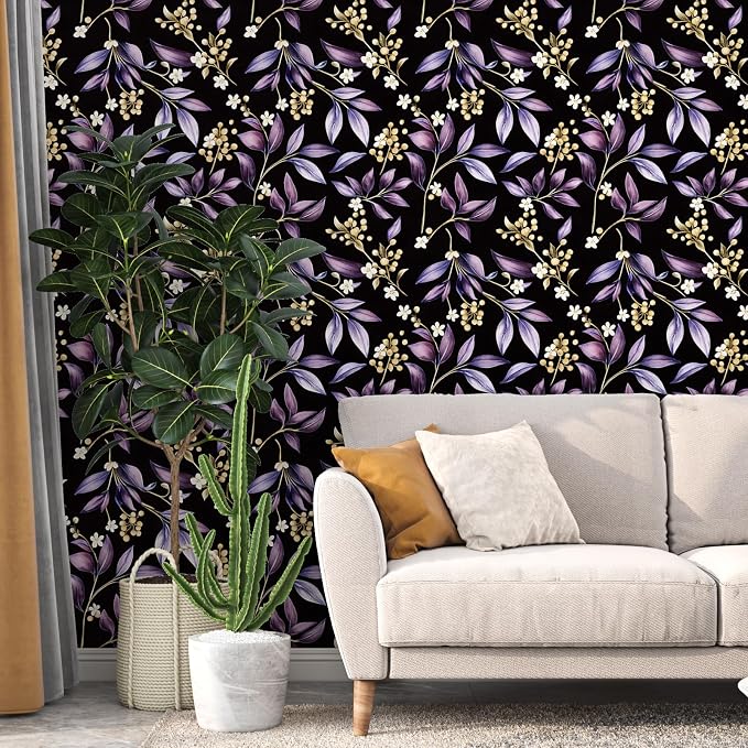 Dark Peel and Stick Wallpaper Vintage - Image 3
