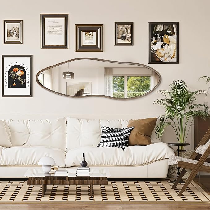 Irregular Full Length Mirror, Large Asymmetrical Wall Mirrors - Image 2