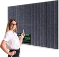 Large Cork Bulletin Board for Wall 36"x24", 6 Pack Felt Slat Wall Panel Tiles by Kciplab