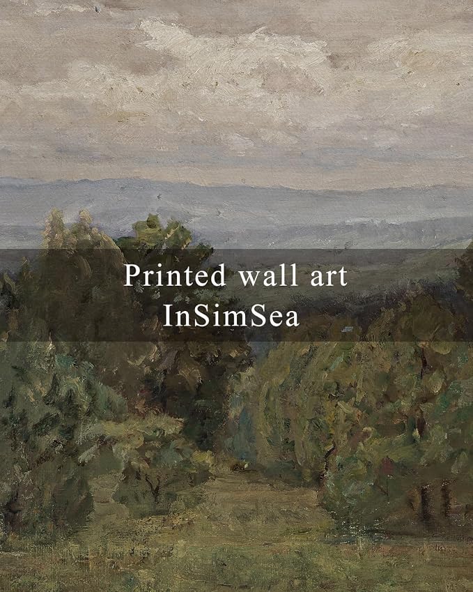 InSimSea Framed Canvas Wall Art, Vintage Landscape Art - Image 6