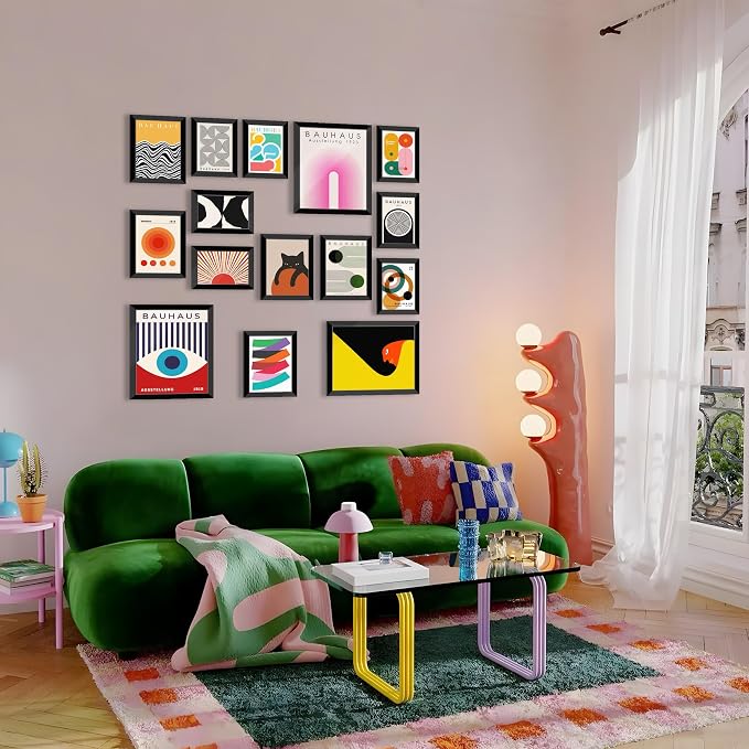 LANCHI95 15 PCS Boho Wall Decor– Mid Century Modern Wall Art Boho Posters - Image 7