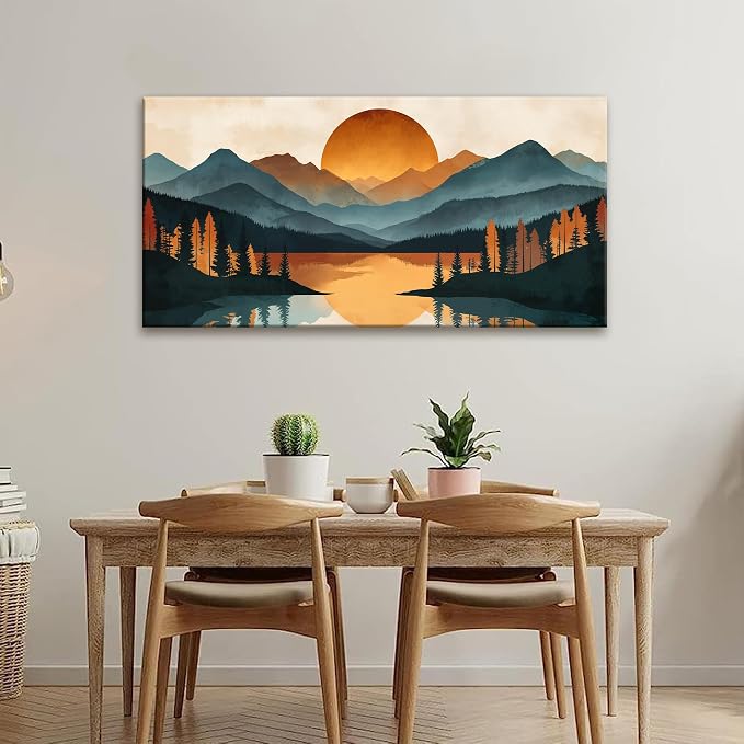 Suconvng Mountain Boho Wall Art - Image 2