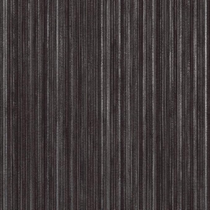 Tempaper Black Linen Grasscloth Removable Peel and Stick Wallpaper, 20.5 in X by TempaperCo