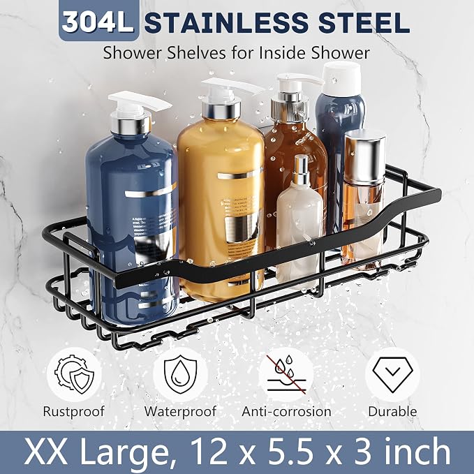 OMAIRA 3-Pack Shower Caddy - Image 5