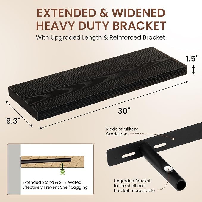 Dreamland 30 Inches Floating Shelves - Image 3