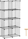 C&AHOME Wire Cube Storage, 8-Cube Organizer Metal C Grids Storage, Storage Bins by CAHOME