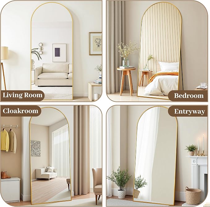 Suidia 58"x21" Arched Full Length Mirror - Image 8