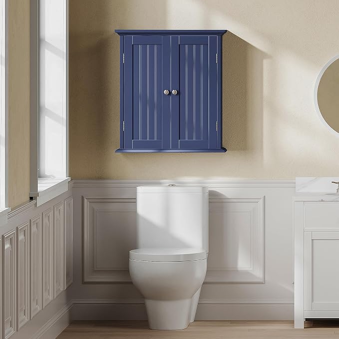 ChooChoo Bathroom Wall Cabinet, Over The Toilet Space Saver Storage Cabinet - Image 2