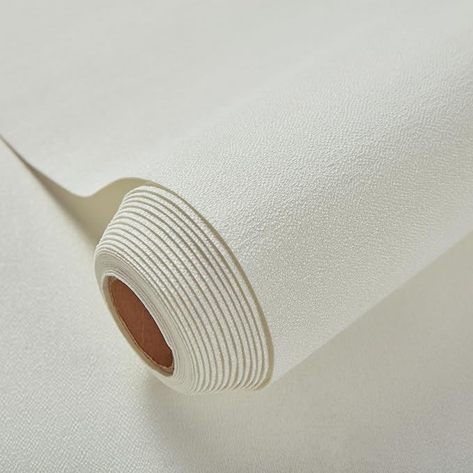 Fabric Grasscloth Texture Self-Adhesive Wallpaper Linen Peel and Stick by Unknown