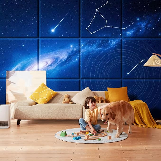12 Pack Art Acoustic Panels, TEMGCUAM Self-Adhesive Sound Absorbing Wall Panels - Image 6