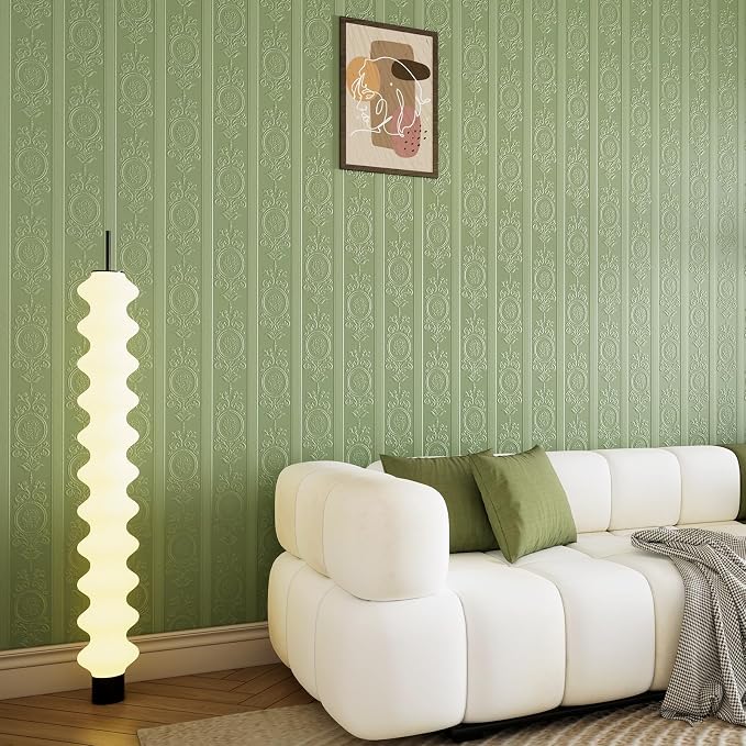 JiffDiff Wallpaper Peel and Stick Textured, 3D Embossed Wall Paper Stick on - Image 3