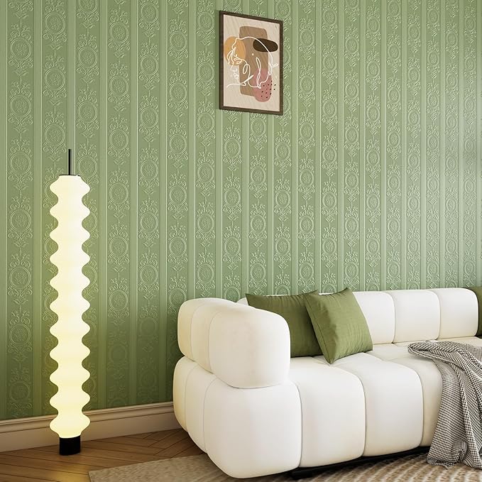JiffDiff Wallpaper Peel and Stick Textured, 3D Embossed Wall Paper Stick on - Image 3