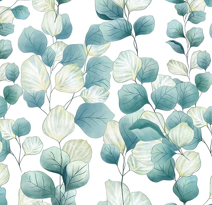 Timeet Peel and Stick Wallpaper Boho Leaf Contact Paper Removable Self Adhesive by Timeet