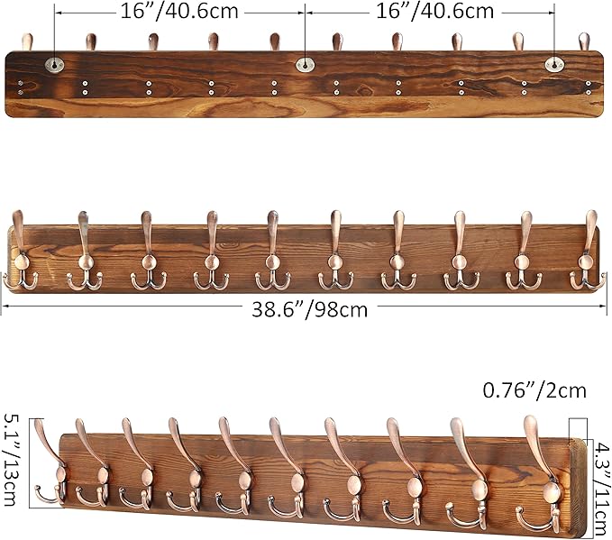 SKOLOO Coat Rack Wall Mounted - Image 5