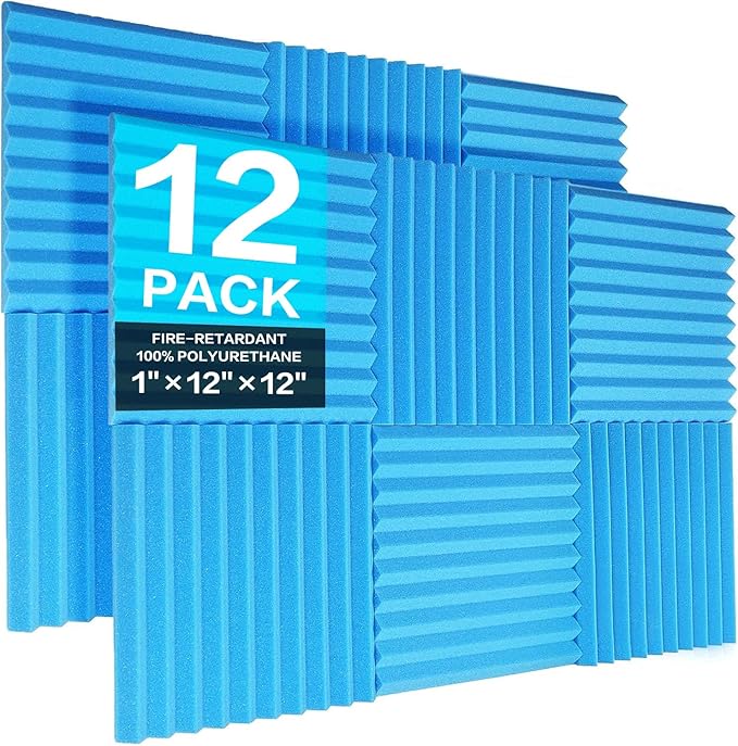 JBER 12 Pack Acoustic Foam Panels by JBER