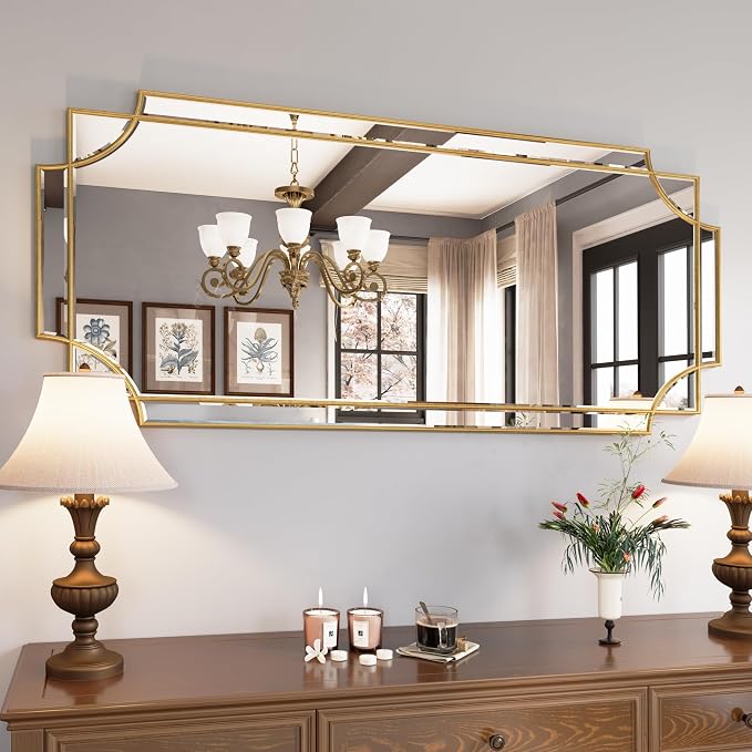 Kelly Miller Large Gold Wall Mirror by KellyMiller